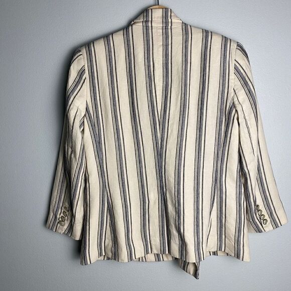 Lauren Ralph Lauren Striped Linen Twill Blazer - Picture 7 of 13